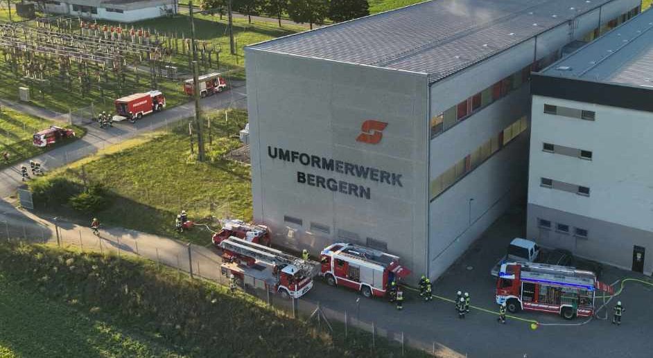 Einsatzübung im Frequenzumformerwerk Bergern der ÖBB Infrastruktur AG