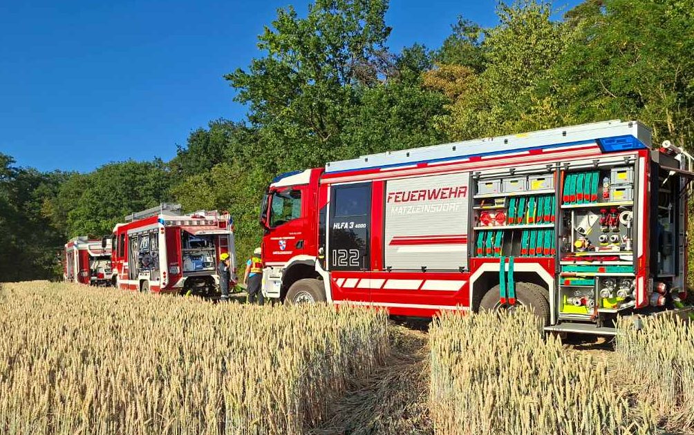 Unterstützung beim B4-Vegetationsbrand in Schrattenbruck